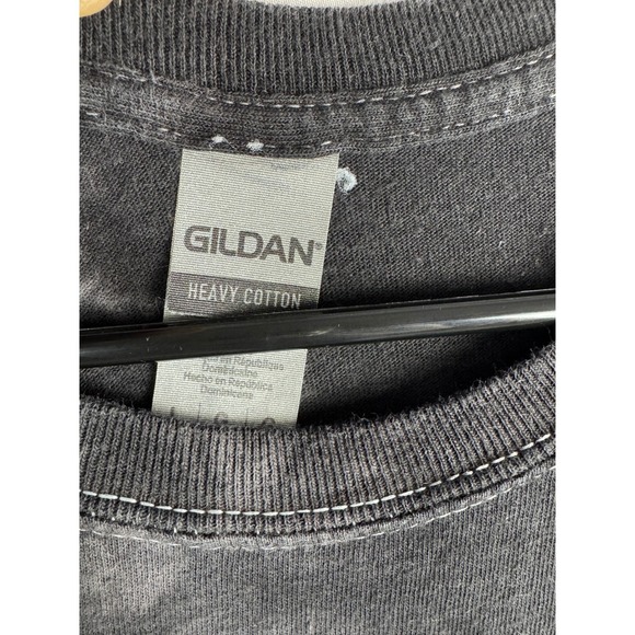 Gorillaz Band Graphic T Shirt Large Gildan Heavy Cotton Black Tie Dye Tee - Picture 10 of 12